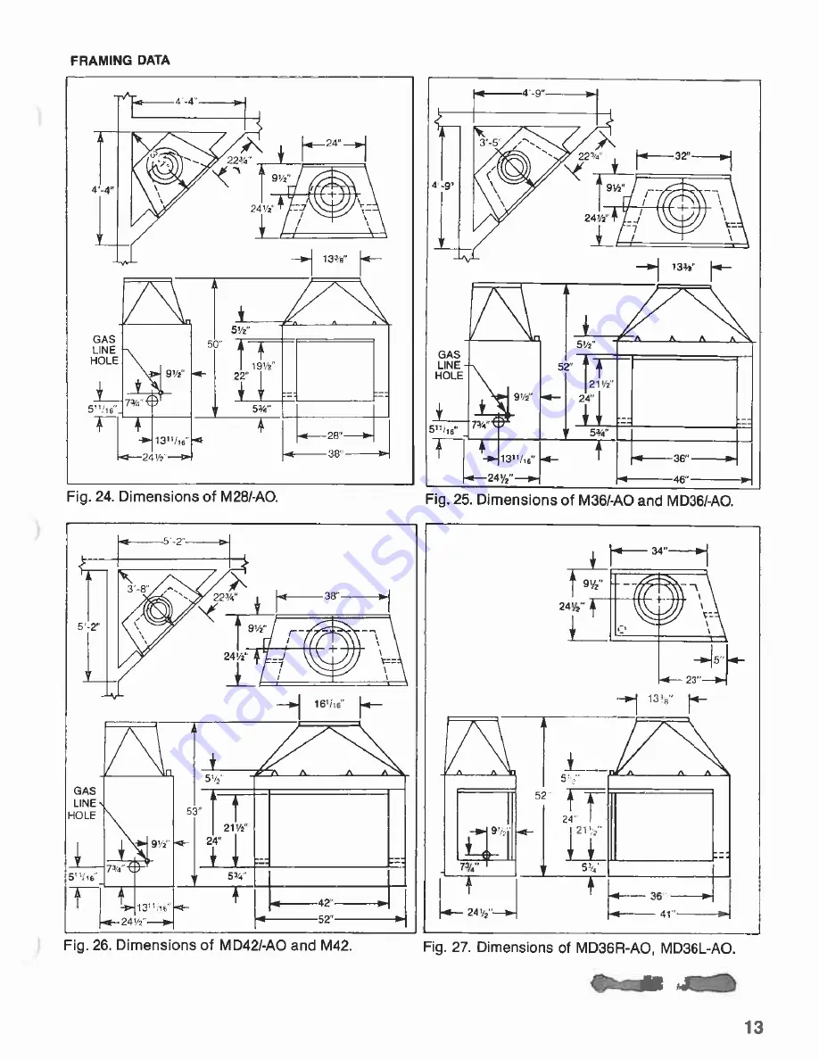 Majestic fireplaces D36R-A0 Installation Manual Download Page 13