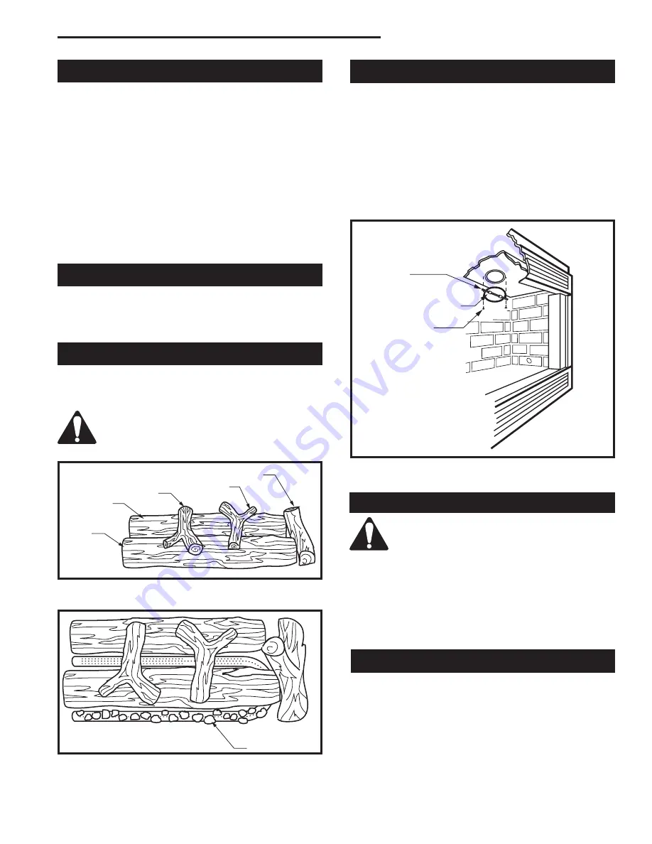 Majestic fireplaces NVCR36R Series Installation And Homeowner’S Operating Manual Download Page 11