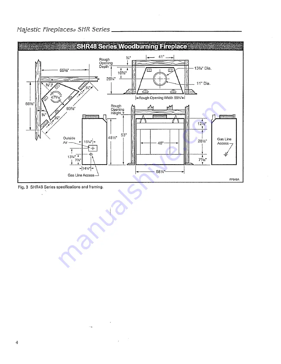 Majestic fireplaces SHR42 Скачать руководство пользователя страница 4