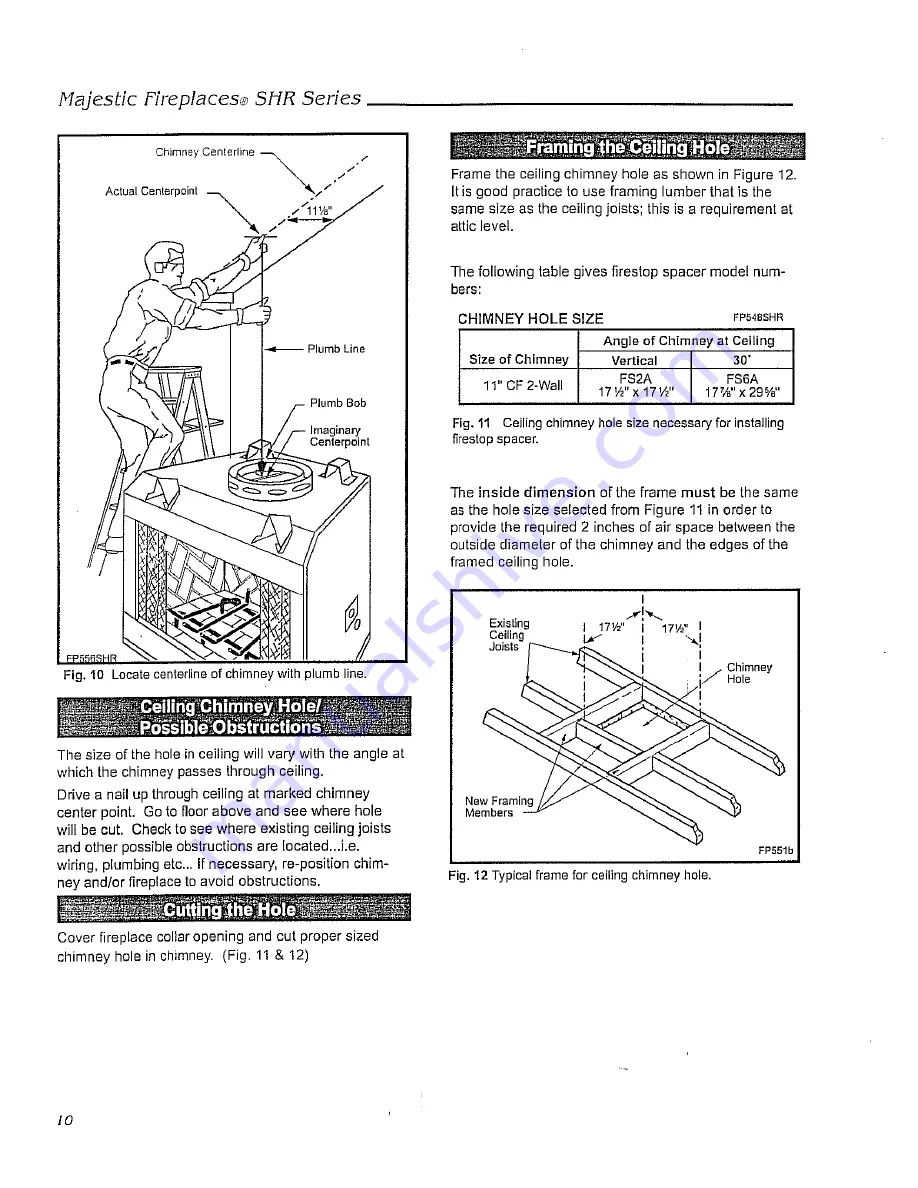 Majestic fireplaces SHR42 Homeowner'S Installation & Operating Manual Download Page 10