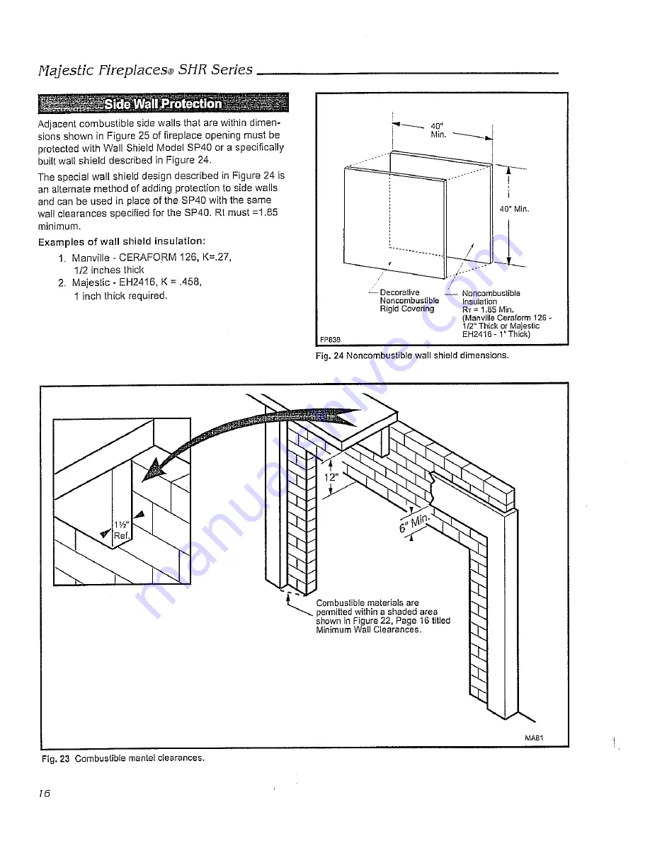 Majestic fireplaces SHR42 Скачать руководство пользователя страница 16