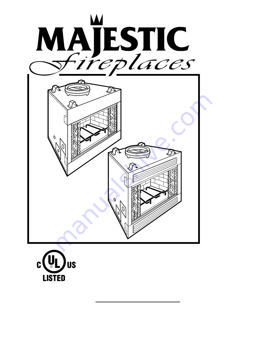 Majestic fireplaces Sovereign SC36A Homeowner'S Installation And Operating Manual Download Page 1