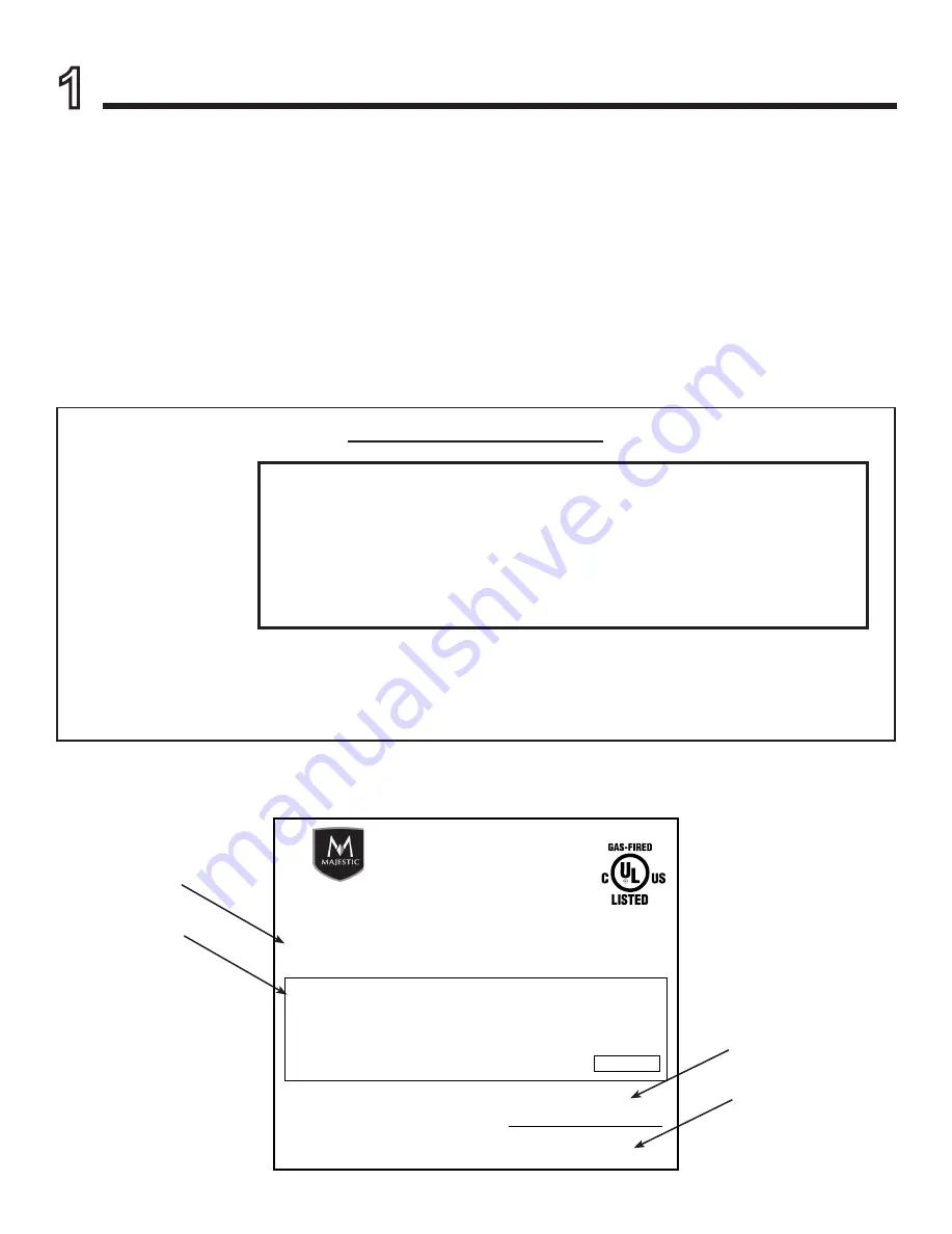 Majestic MARQ42IN Owner'S Manual Download Page 2