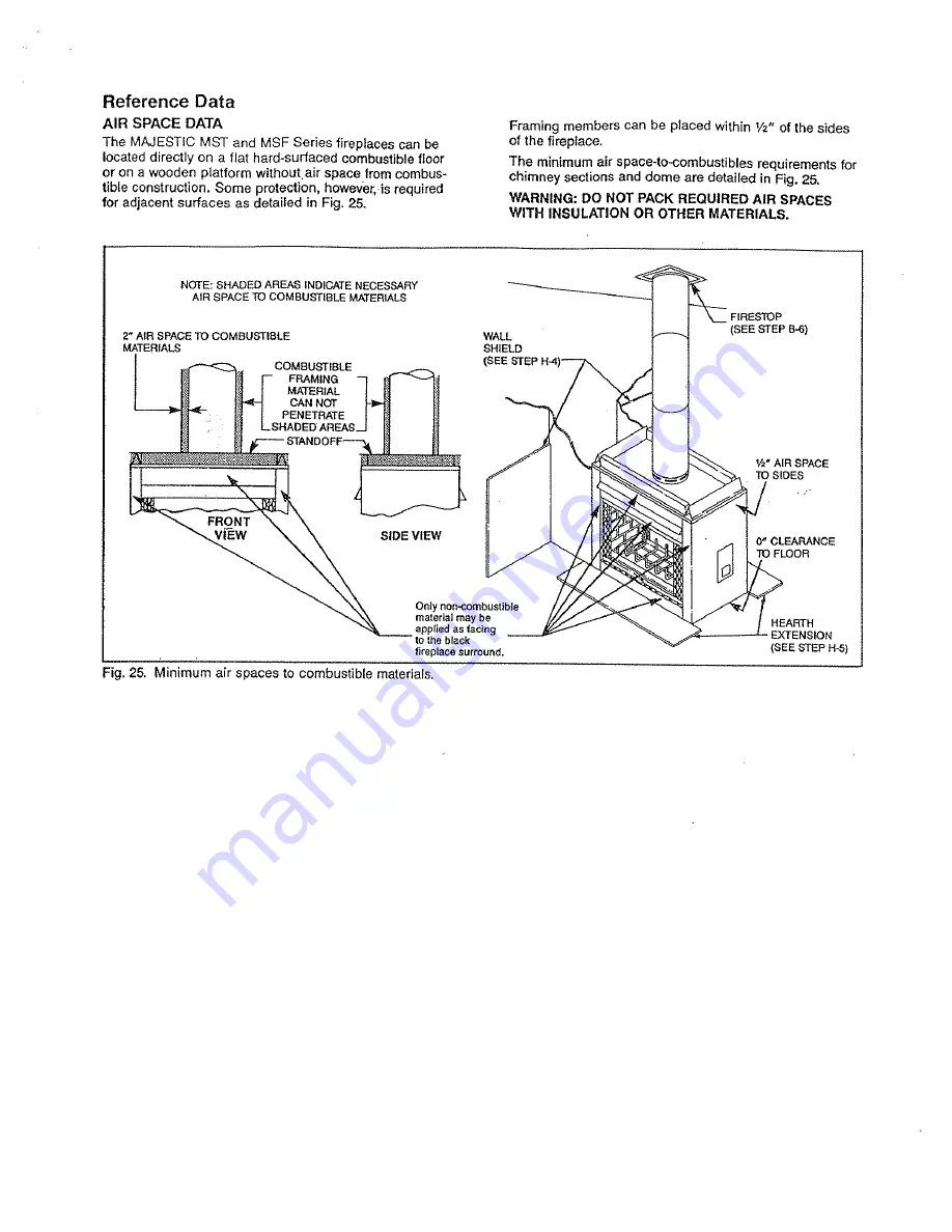 Majestic MSF36 Installation Manual Download Page 13