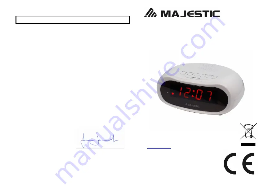 Majestic SVE 232 Instruction Manual Download Page 5