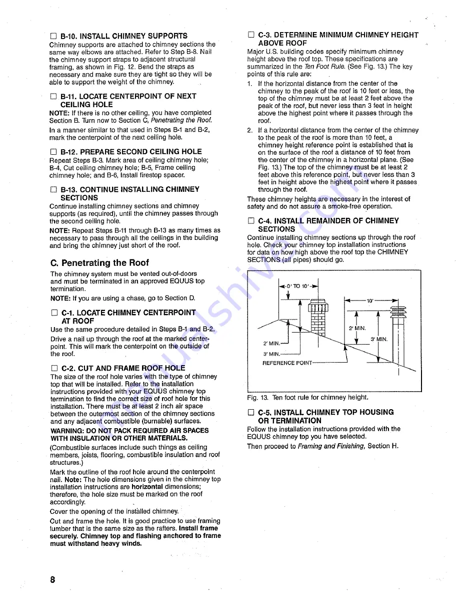 Majestic WMII-42AD Installation Manual Download Page 8