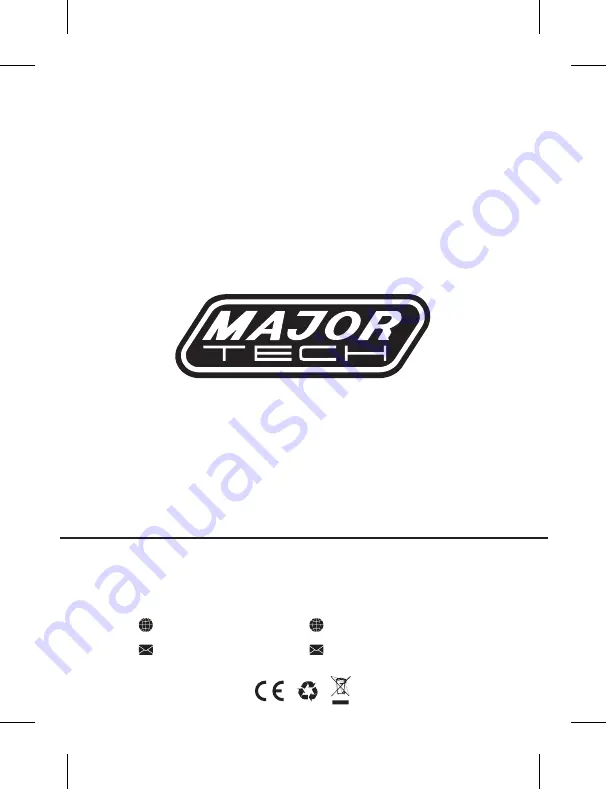 Major tech MT1875 Instruction Manual Download Page 16