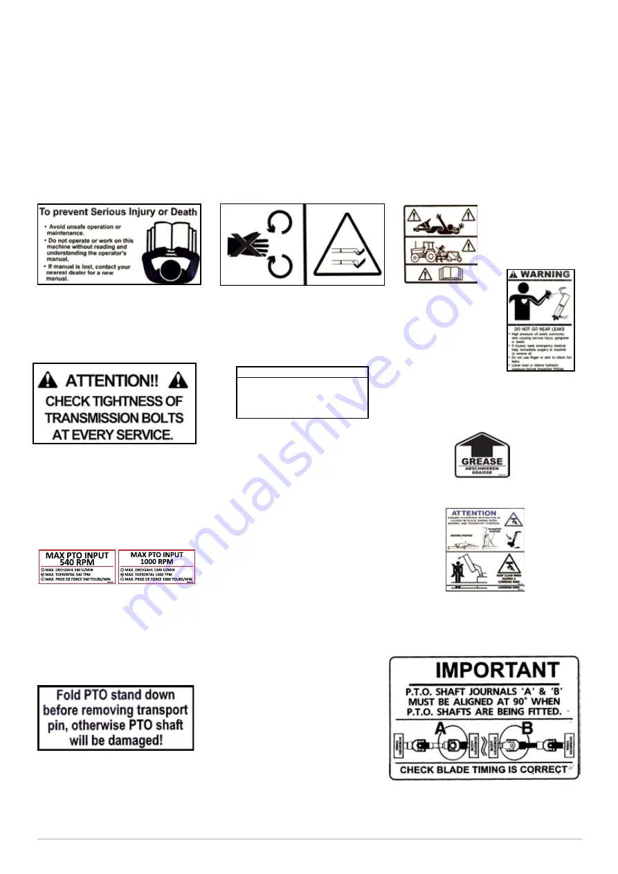 Major SWIFT MJ71-190FM Operator'S Manual & Parts List Download Page 13