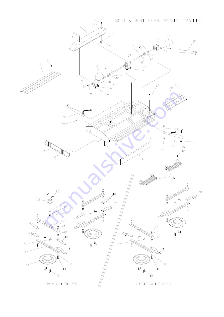 Major TURF MAJOR 1200T Operator'S Manual / Parts Book Download Page 20