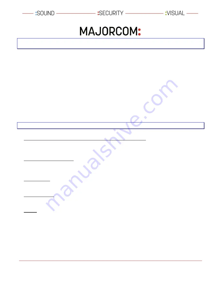 Majorcom: AP 30 Operating Manual Download Page 2