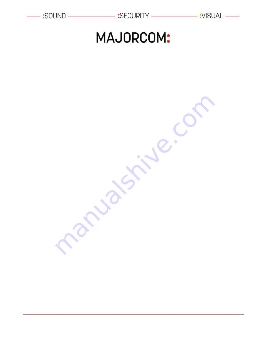 Majorcom: MX-3120MM User Manual Download Page 16