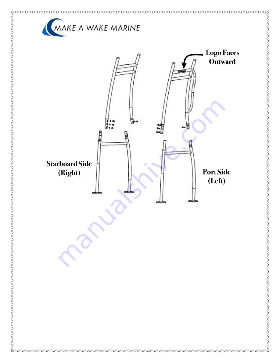 MAKE A WAKE MARINE Pro2 T-Top Installation Manual Download Page 7