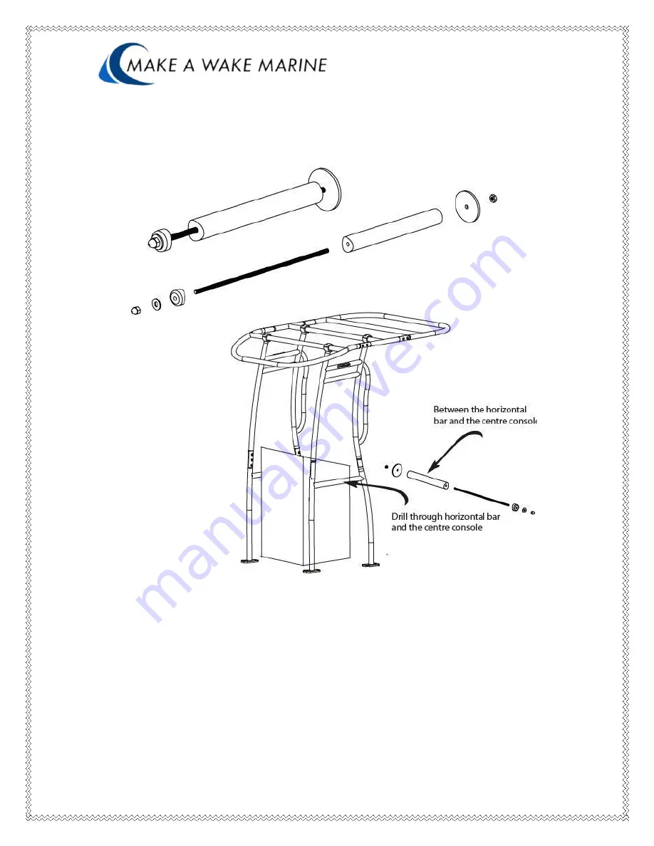 MAKE A WAKE MARINE Pro2 T-Top Installation Manual Download Page 14