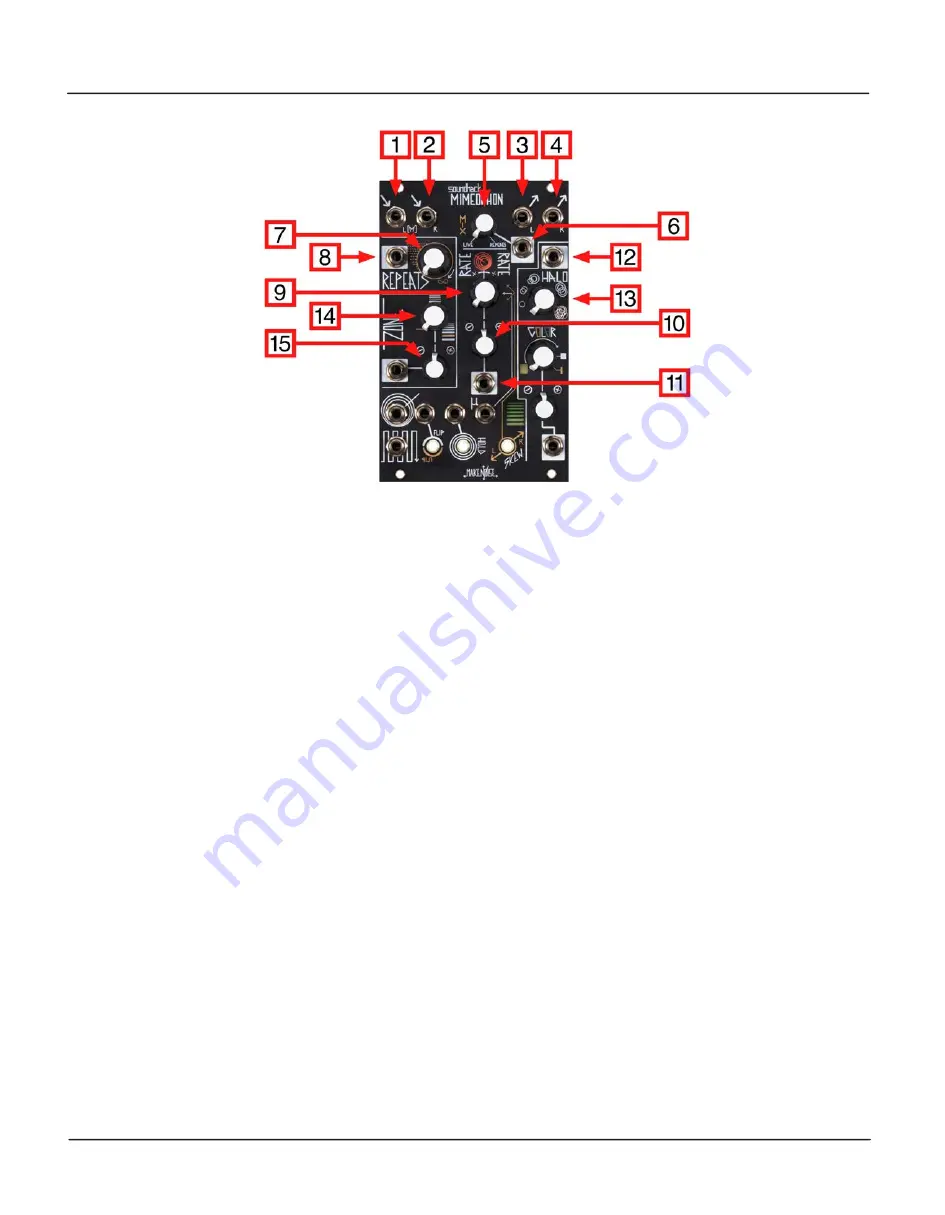 Make Noise soundhack Mimeophon Скачать руководство пользователя страница 7