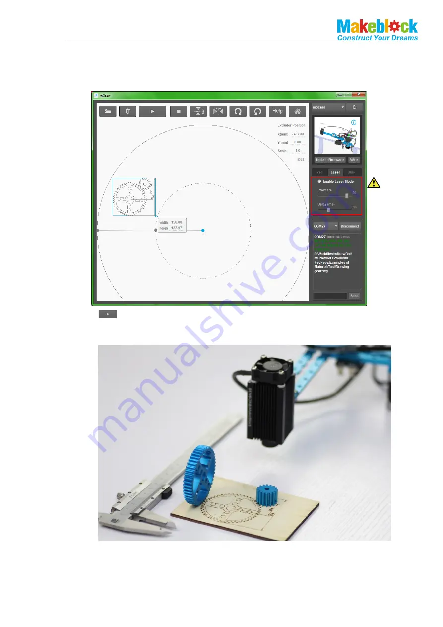 Makeblock mScara-Laser Version Скачать руководство пользователя страница 18