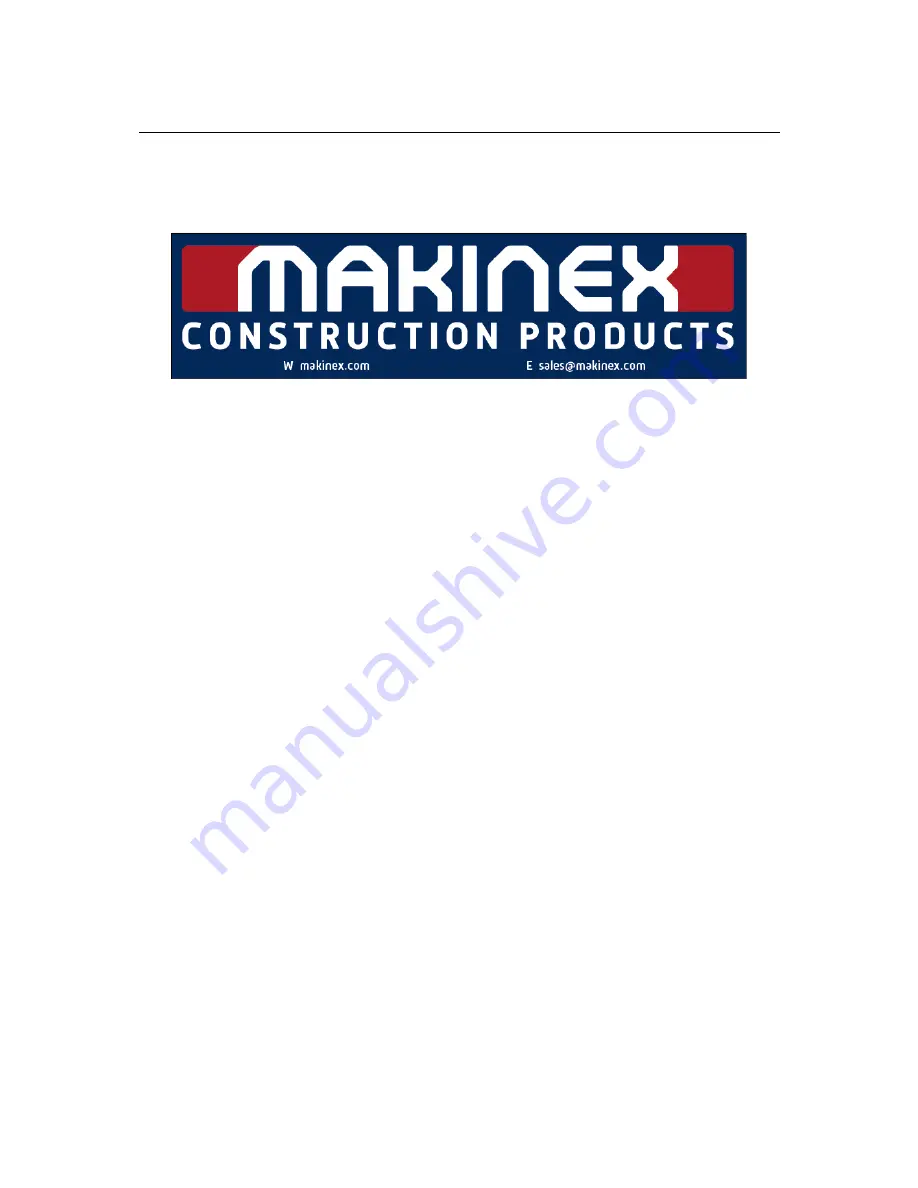 MAKINEX DPW-4000 Operator'S Manual Download Page 44