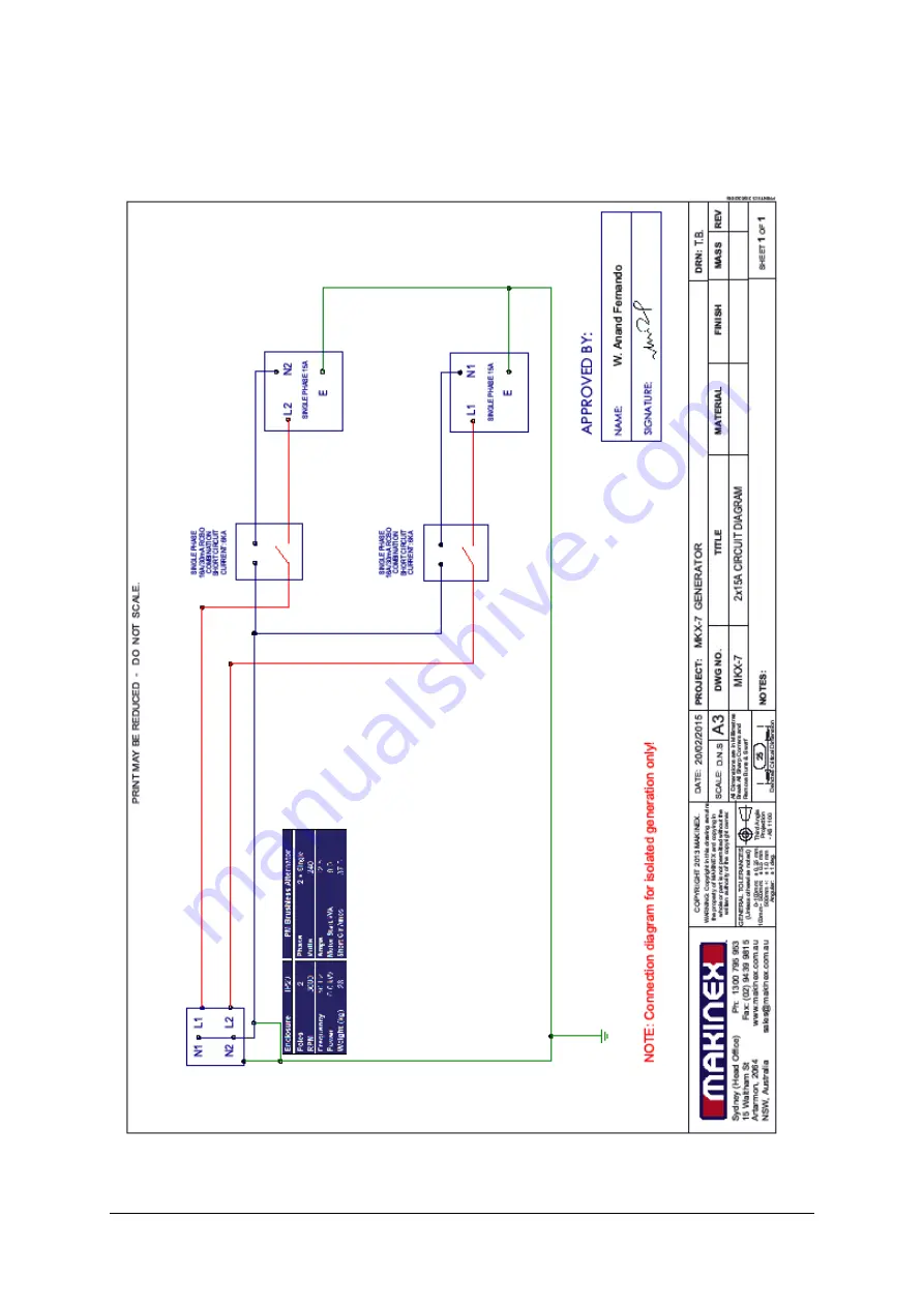 MAKINEX GEN-10P Operator'S Manual Download Page 21