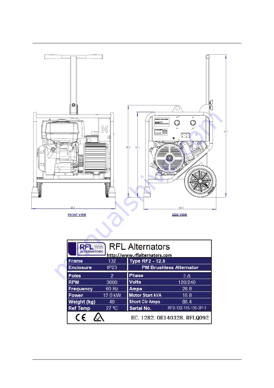 MAKINEX GEN-9P-US-240 Operator'S Manual Download Page 12