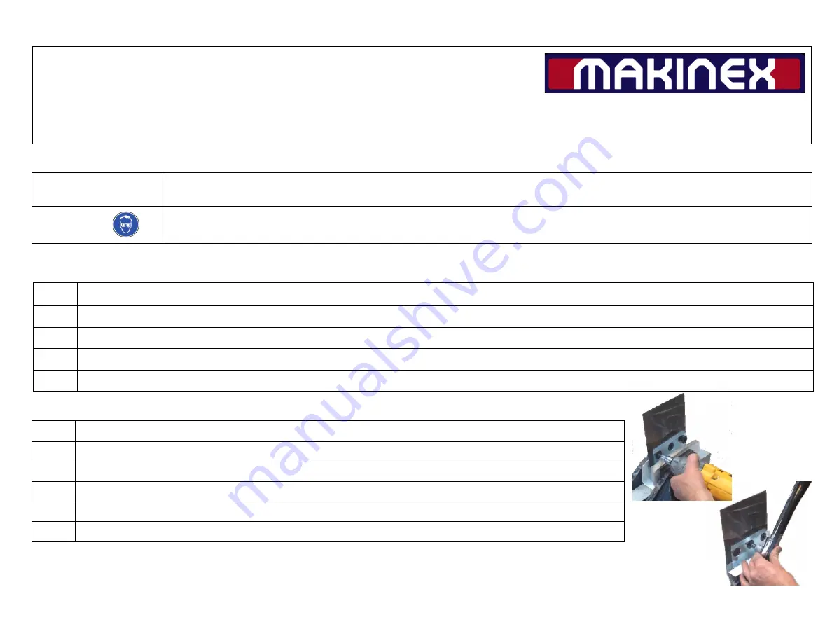 MAKINEX Jackhammer Trolley Operation And Safety Manual Download Page 2