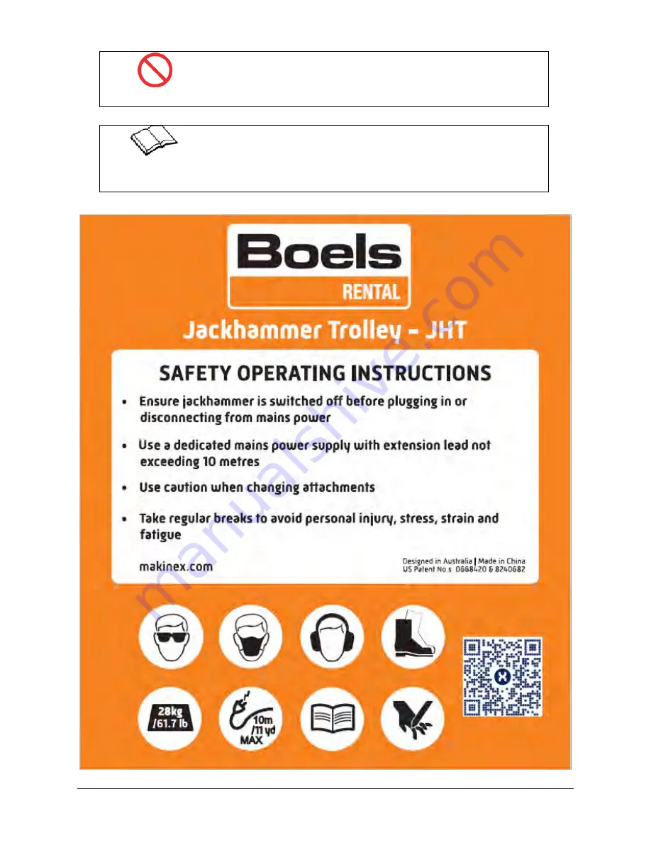 MAKINEX JHT Operator'S Manual Download Page 5