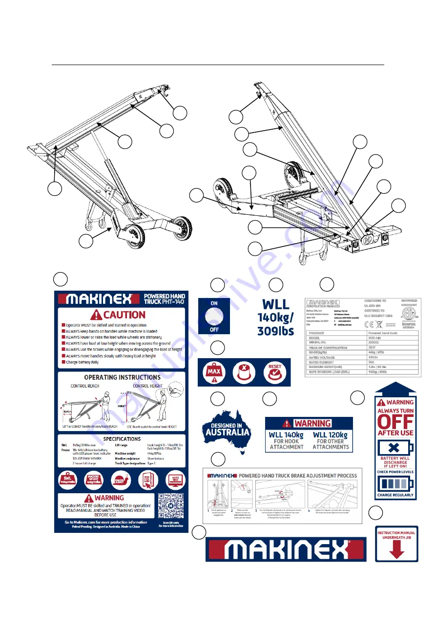 MAKINEX PHT-40 Operator'S Manual Download Page 30