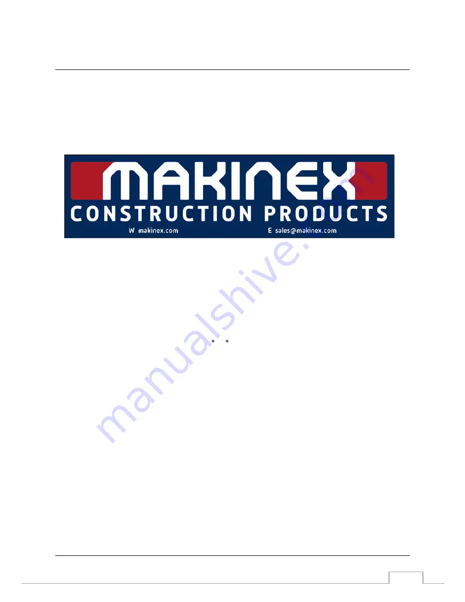 MAKINEX TE1000-AVR Operator'S Manual Download Page 30