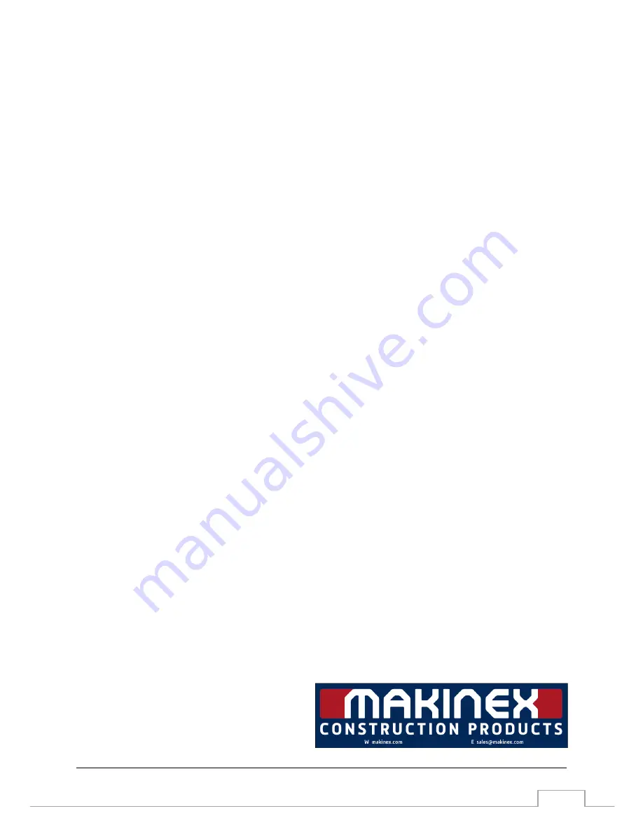 MAKINEX TE1000-AVR Operator'S Manual Download Page 32