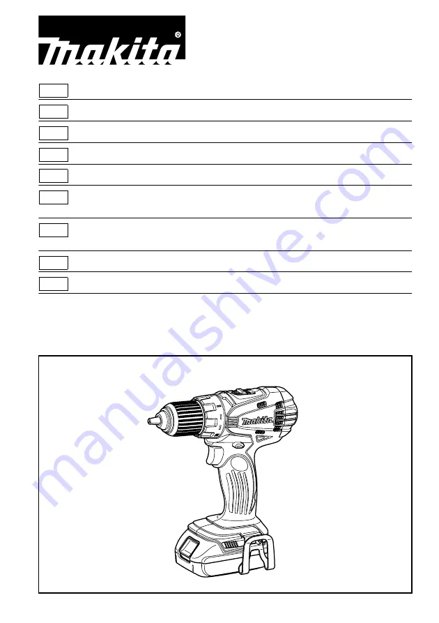 Makita BDF446ZJ Instruction Manual Download Page 1