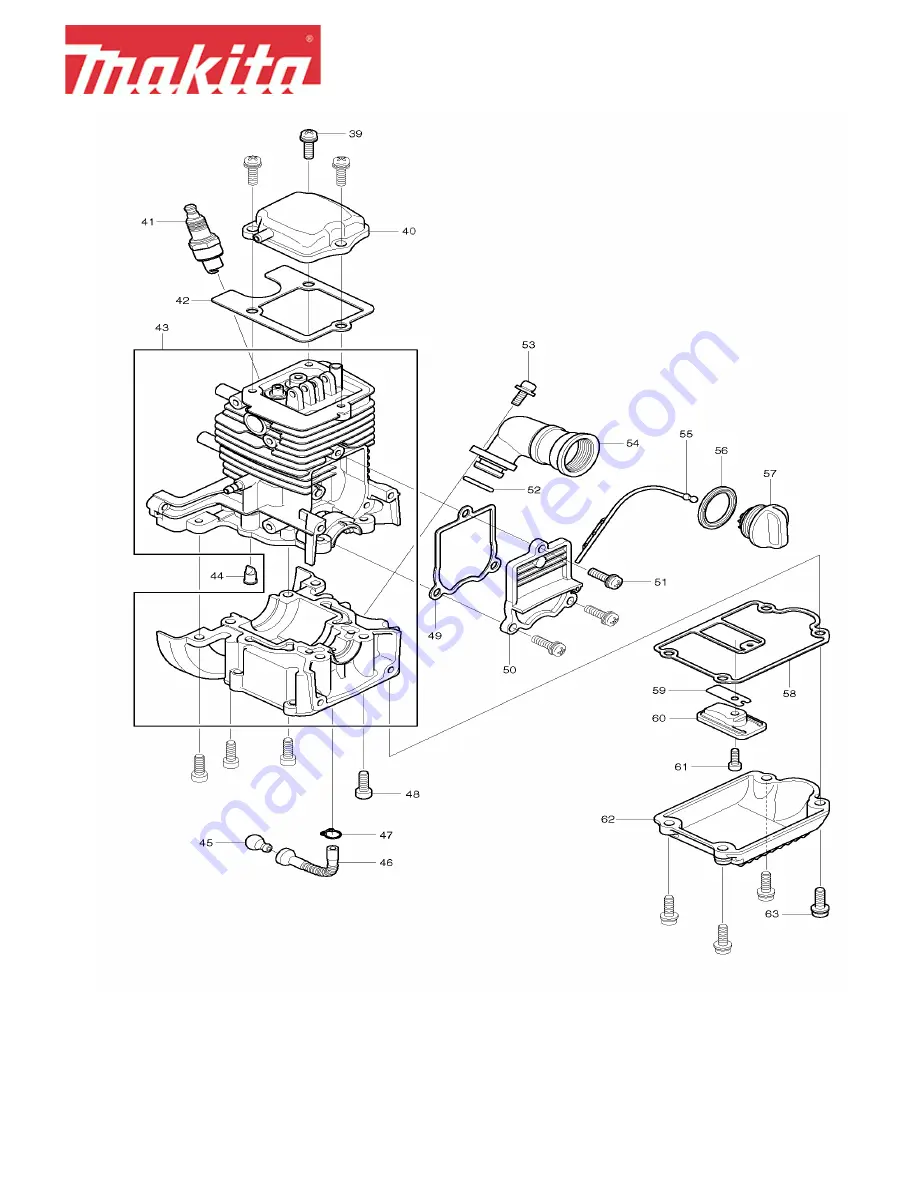 Makita BHX2500 Parts Breakdown Download Page 2