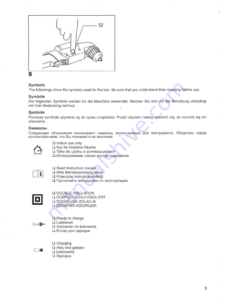 Makita DA30ID Instruction Manual Download Page 3