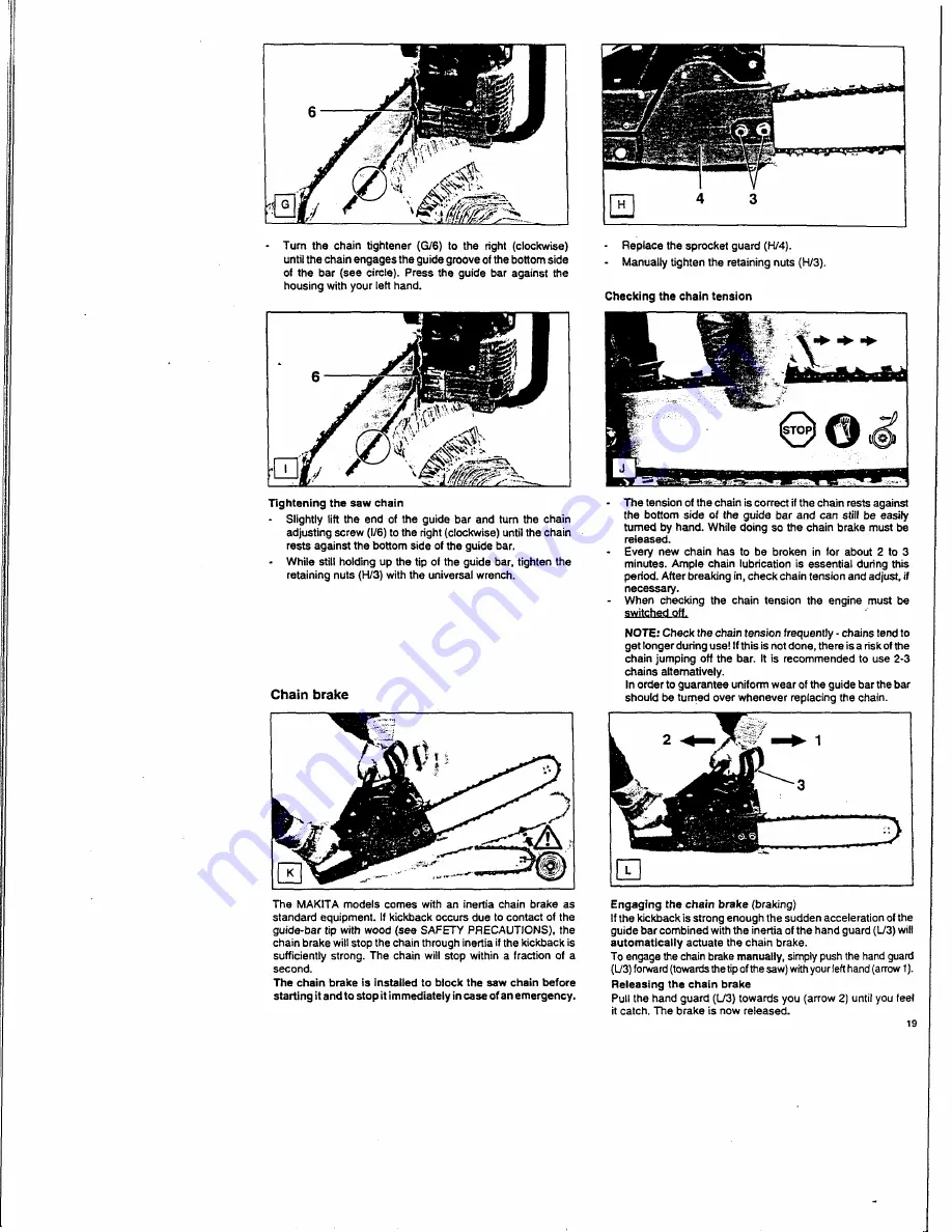 Makita DCS540 Owner'S And Safety Manual Download Page 19