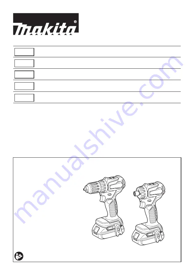 Makita DDF083RTE Instruction Manual Download Page 1