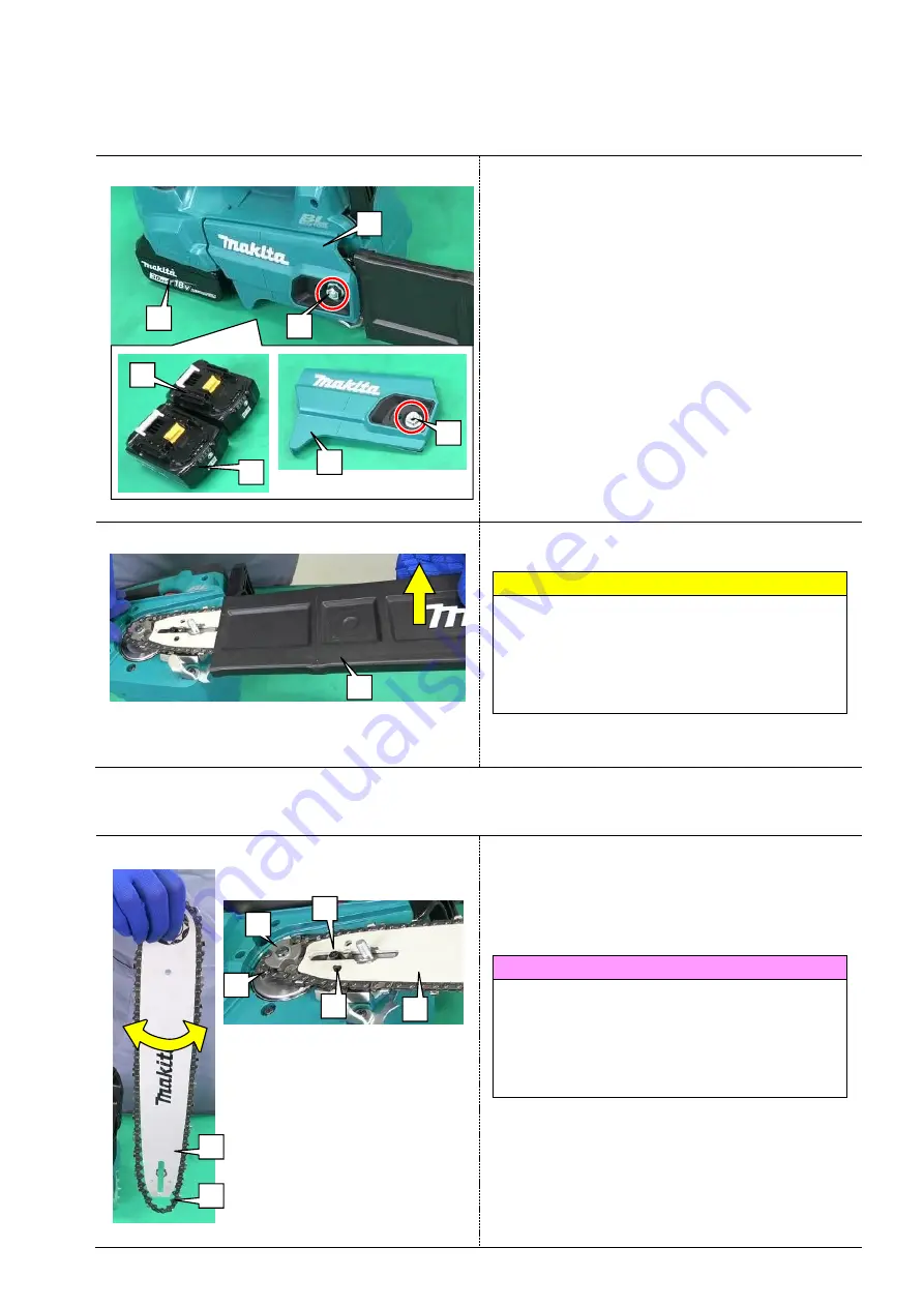 Makita DUC256 Repair Manual Download Page 5