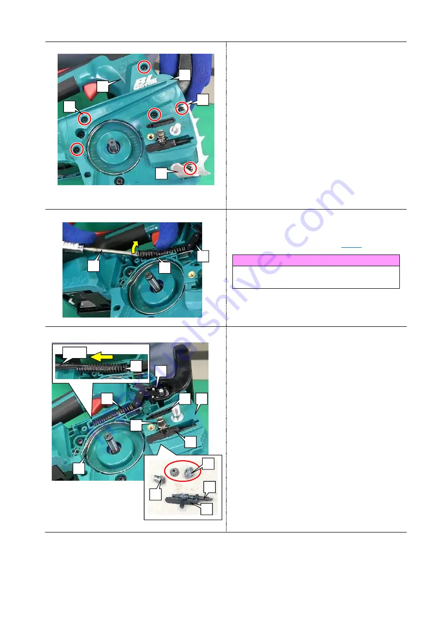 Makita DUC256 Repair Manual Download Page 8