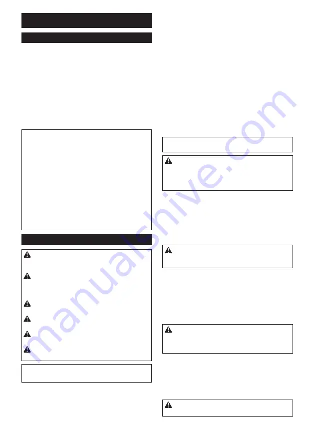 Makita DUC303Z Instruction Manual Download Page 14