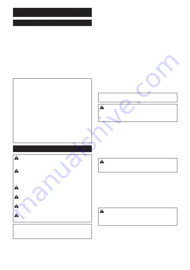 Makita DUC303Z Instruction Manual Download Page 25