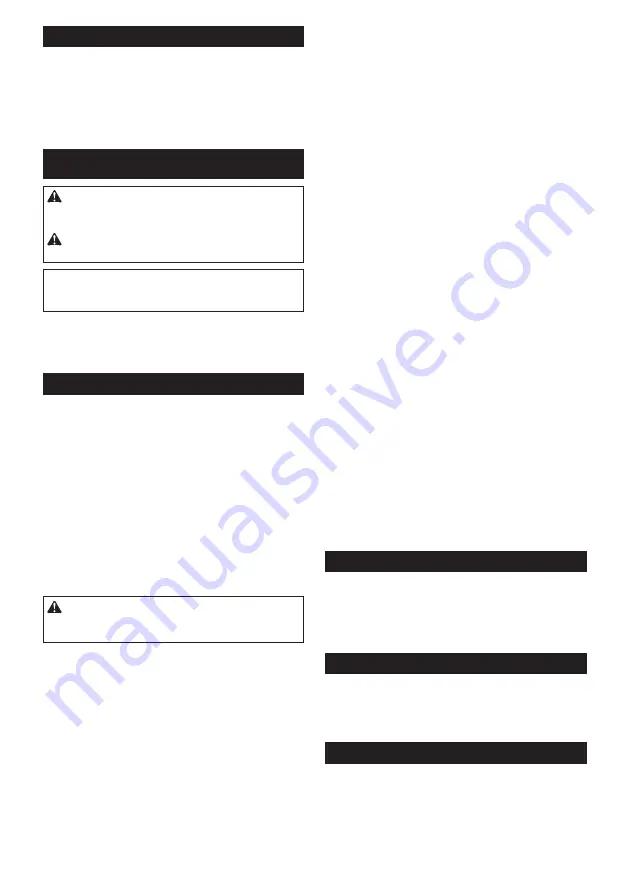 Makita DUC305Z Instruction Manual Download Page 16