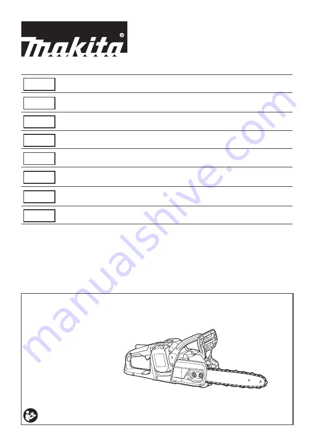 Makita DUC355 Instruction Manual Download Page 1