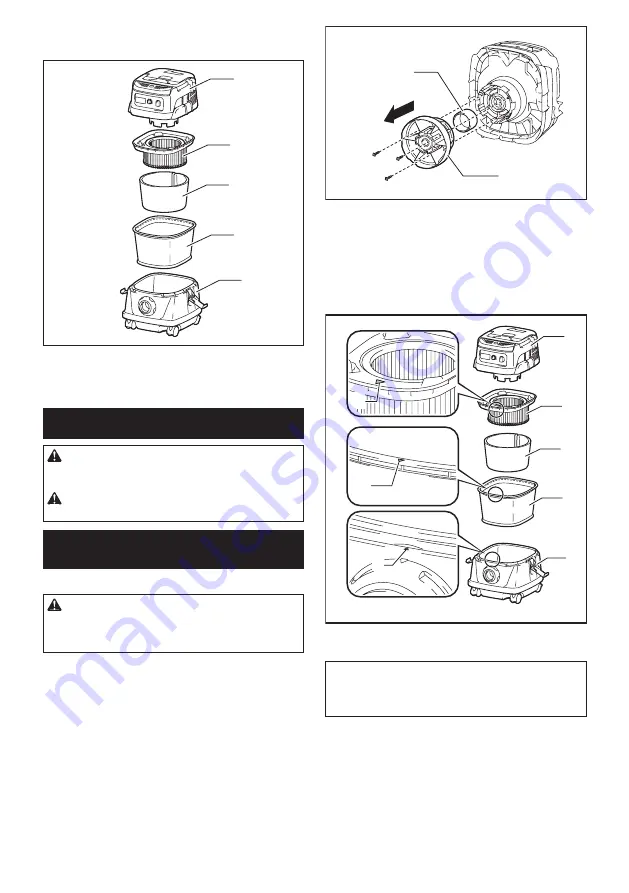 Makita DVC863LZ Instruction Manual Download Page 8