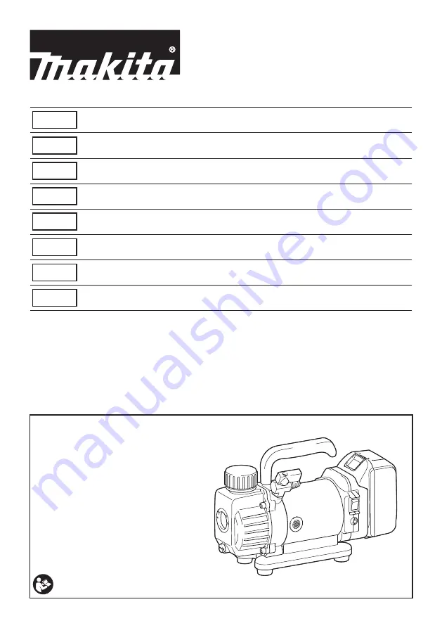 Makita DVP180Z Instruction Manual Download Page 1