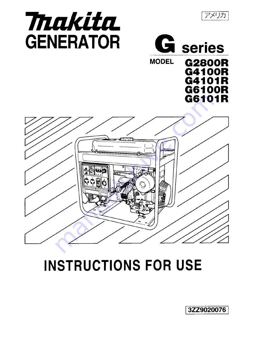 Makita G4100R Instructions For Use Manual Download Page 1