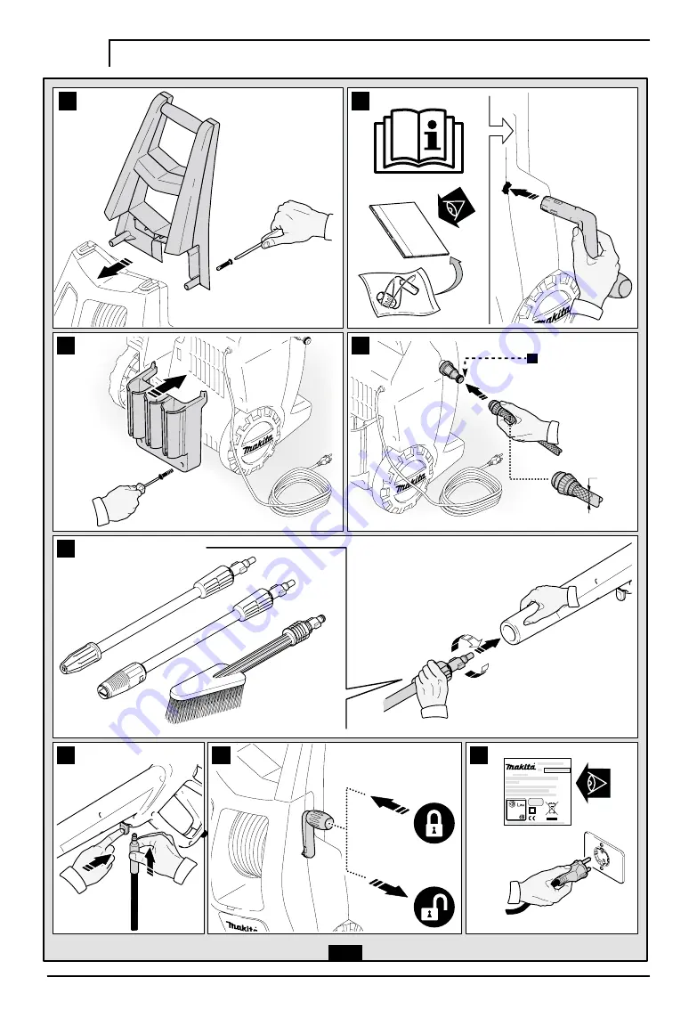 Makita HW 121 Скачать руководство пользователя страница 4