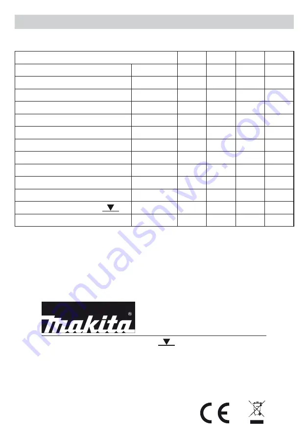 Makita PF 1100 Operating Instructions Manual Download Page 22