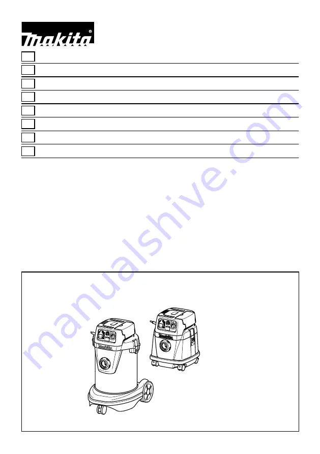 Makita VC2510L Instruction Manual Download Page 1