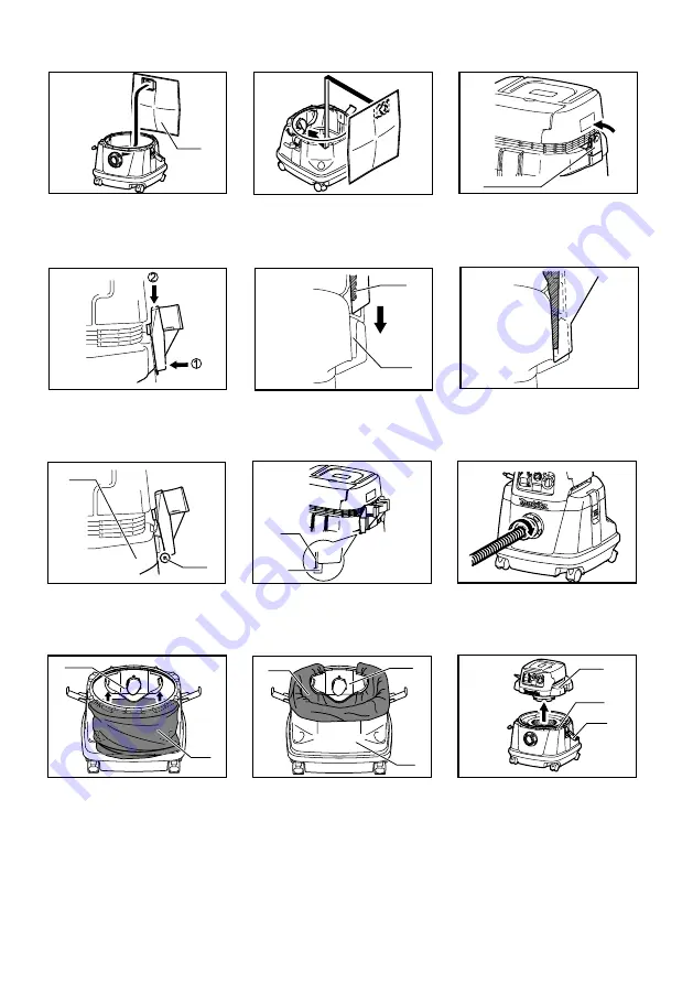 Makita VC2510L Instruction Manual Download Page 3