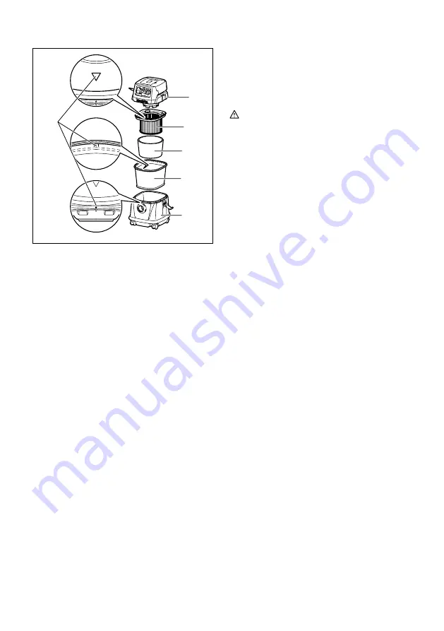 Makita VC2510L Instruction Manual Download Page 60