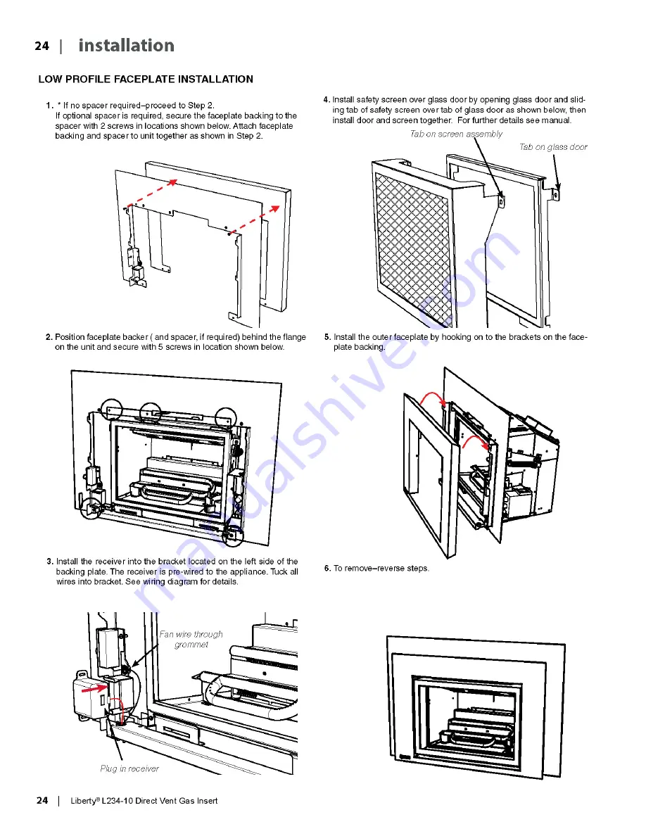 Malm Fireplaces 34 Zircon Direct Vent Assembly And Installation Instructions Manual Download Page 40