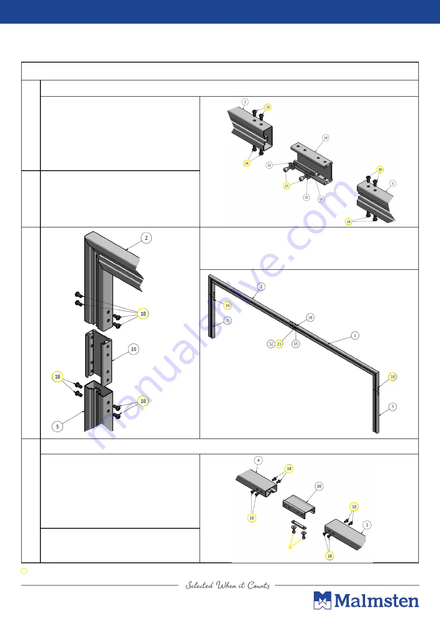 Malmsten MULTI PRO Assembly Instructions Manual Download Page 5