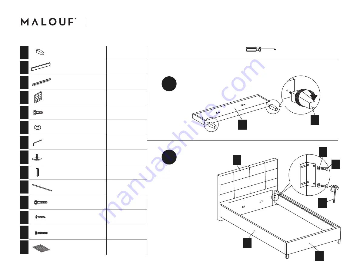 Malouf SCORESBY Assembly Download Page 1