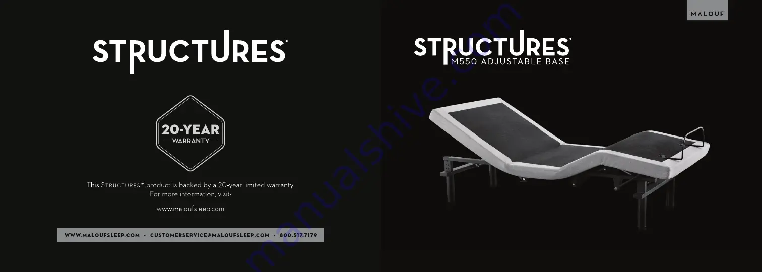 Malouf Structures M550 Owner'S Manual Download Page 1